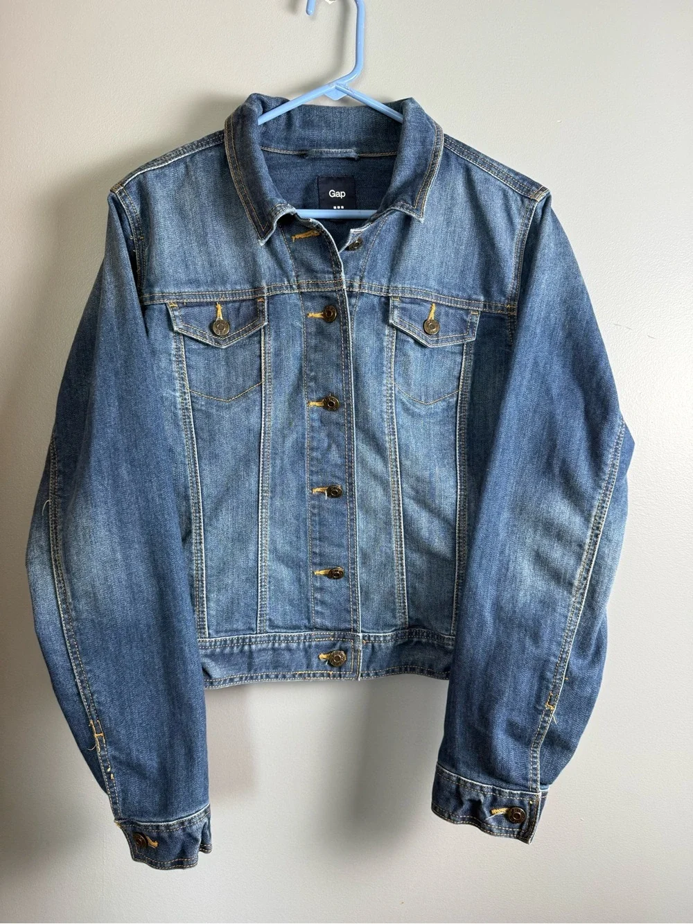 Gap Classic Trucker Denim Jean Jacket Girls Sz XL 22